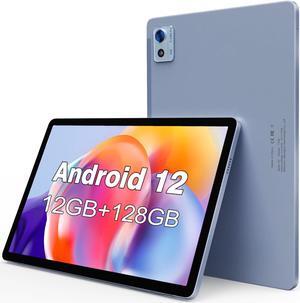 FancyFish 10.1 inch Android 12 Tablet, Octa-Core CPU, 12(6+6) GB RAM+128GB ROM+1TB Expandable Computer Tablets PC, 1920 * 1200 FHD IPS Screen, 5+13MP Dual Camera, GMS Certified Tablet Light-Blue