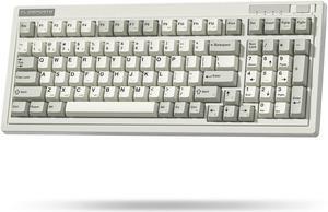 FL ESPORTS OG98 Retro Gaming Keyboard with Number Pad, Wireless Mechanical Keyboard, 4000mAh Creamy Custom Keyboard,Linear Lubed Switches Hot Swap RGB Keyboard, PBT Keycaps for Win/Mac