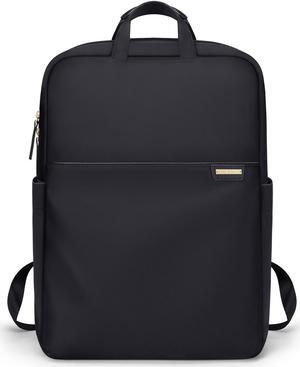 GOLF QUALITY Slim Laptop Backpack for Women, Lightweight Business Backpack for Women Computer Bag Purse for Commuting, Fit 16 Inch, Black
