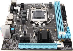 Desktop Motherboard, LGA 1155 CPU Slot, Channel DDR3, M.2 NVMe NGFF, 3 Phase Power, HD VGA Output, Micro ATX Motherboard for LGA1155 Socket I3 I5 I7 with USB2.0