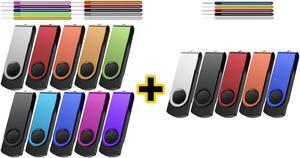 10 Pack 2GB Flash Drive and 5 Pack 2GB Flash Drive