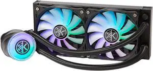 KINGCOOL Aqua Freeze AIO Cooler 240mm Radiator Liquid CPU Cooler RGB All-in-One Water Cooling System, 2x120mm ARGB Fans, AMD AM5/AM4 Intel LGA 1851/1800/1700/115X Sockets Compatible (240mm, Black)