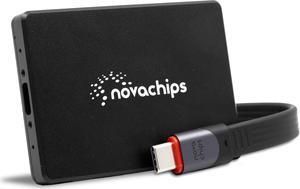 novachips Express 1TB Portable SSD (20Gbps, USB 3.2) Magsafe-Compatible with Magsafe, iPhone 16/15 Series, Smartphones, Cameras, Desktops, Laptops