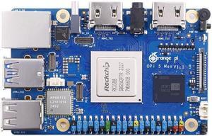 Orange Pi 5 Max 8GB/16GB LPDDR5 Rockchip RK3588 8-Core 64-Bit Single Board Computer with eMMC Socket, Wi-Fi 6E/Bluetooth 5.3/BLE, Development Board Run Linux/Ubuntu/Debian/Android(16GB)