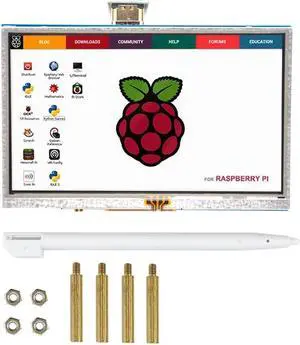 Padarsey 5 inch Touch Screen 800x480 TFT LCD Display HDMI Interface Supports Raspberry Pi 2B 3B 3B+ BB Black, Banana Pi Windows 10 8 7
