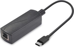 REVODATA 10W Gigabit PoE to USB-C Driver Converter, PoE to Type-C Power Output with Ethernet Adapter, 5V/2A Output, IEEE802.3af, Wired Broadband and PD Charging for Phone/Tablet (GP2C5V)