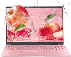 ZWYING 15.6" Rose Gold Laptop, FHD IPS, Celeron N5095,16G DDR4 RAM 256G SSD, Pre-Installed Win 11 Pro/Office 2019 with Backlit Keyboard/Fingerprint Sensor/USB 3.0/Mini HDMI (16G+256G)