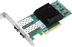 25GbE NIC Network Card with Mellanox ConnectX-4 Chipset,Dual-SFP28 Ports PCI Express 3.0 X8 Ethernet Adapter Support Windows Server/Windows/Ubuntu