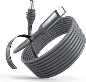 STARWARE Starlink Mini Cable 16FT, 100W Input Waterproof USB C to DC Power Cable with LED Light for Starlink Mini Accessories and 100W+ PD Source, Type C to DC Cord for Travel Camping RV