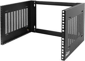 Tecmojo 6U Wall Mount Rack,6U Rack 14 inch Depth,19" Network Rack for Shallow Server and IT Equipment, Network Switches,Patch Panel Bracket,110lbs(50kg) Weight Capacity,Black