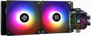 Thermalrlght Aqua Elite 240 V3 Liquid CPU Cooler, AIO Pump Head Speed up to 3300RPM, TL-C12B-S V2x2 PWM Fans,for AMD/AM4/AM5, Intel LGA1150/1151/1200/2011/1700, Computer CPU Aio Cooler