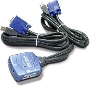 TRENDware 2PORT KVM Switch USB Desk (TK-206I)