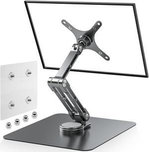 WEARSON  Echo Show 15 Stand - Portable Monitor Vesa Stand 17.3" 17" for Small Monitors Large Base Stable Mount for Office Use Support VESA 75x75 100x100mm WS-03E