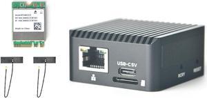 NanoPi Zero2 Mini WiFi Router, Portable Fast GigE Computer, 1GB/2GB LPDDR4X RAM Rockchip RK3528A SoC, 4K H265/H264 Decoder, Gigabit Ethernet Port for IoT Smart Gateway (2GB with M.2 WiFi Module)