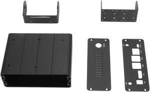 Mini Computer Case, 3 Cooling Holes Small PC Case with Camera Holder, Anti Slip Aluminum Alloy Case for Jetson Orin Nano NX Kits