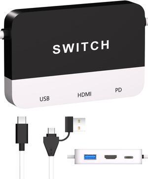 Switch Dock Capture Card for Nintendo Switch 2 in 1, Both A Nintendo Switch TV Adapter and A Nintendo Switch Capture Card, 4K/1080P /60FPS, Recommended Uses For Nintendo Switch/PC/Mac/iPad/Steam/OBS.