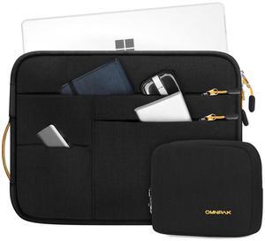 Omnpak Surface Pro 9 Case,13 inch Laptop Sleeve for Surface Pro 11/10/9/8/X/7+/7/6/5/4/3,Surface Pro 8 Case with Side Handle Strap and Accessory Pocket,Recycled PET Laptop Carrying Bag