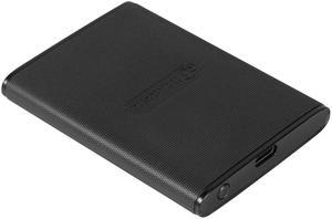 Transcend 500GB ESD270C, External Solild State Drive, Portable SSD, One Touch to Back up, One-Time Password to Unlock, Type-A and Type-C Cables Included - TS500GESD270C