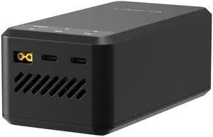 LIMETA 200W Multi-Port Charger, Compact and Portable Size, 24V DC Port and 200W USB-C Ports, Dual-Channel Charging, Silent Operation for Rapid Cooling, Integrated Multi-Protection