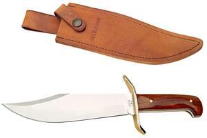 Bear & Son CB00 3/4 12" Cocobola Gold Rush Bowie with Leather Sheath