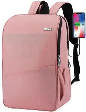 MAXTOP Deep Storage Laptop Backpack with USB Charging Port[Water Resistant] College School Computer Bookbag Fits 17 Inch Laptop