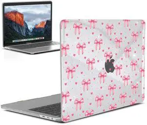 IBENZER Compatible with 2025 2024 M2 MacBook Pro 13 Inch Case M1 A2338 A2289 A2251 A2159 A1989 A1706 A1708, Hard Shell Case for Mac Pro 13 (2025-2016), Bow, MT13-BOW