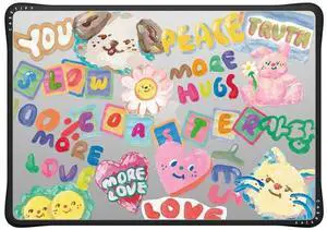 CASETiFY Impact MacBook Air 15" (M2-M4) Case [Cushioned Impact Corners/Scratch-Resistant/Anti-Slip Grip] - SLOWCOASTER Sticker - Clear Black