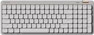 Flow Lite 100 Keys Low Profile Mechanical Keyboard, Swappable Rechargeable Wireless Keyboard with 2.4G Receiver, Bluetooth and Wired Connection for Windows, Mac/Spector Linear Switches (Marble)
