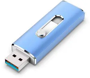 USB C Flash Drive Aiibe 128GB USB 3.1 Flash Drive Dual Drive USB Type-C Thumb Drive 128GB 128G USB C Drive Speeds Up to 350MB/s - Blue