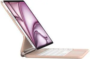 Magic Keyboard Case for iPad Air 11-inch M2 2024, iPad Pro 11 4th/3rd/2nd/1st Gen, Magnetic Keyboard Case with Multi-Touch Trackpad, Floating Stand, White Backlit Keyboard for iPad Air 5th/4th Gen