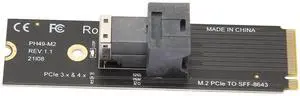 ASHATA M.2 NVME to SFF 8643 Adapter for High Speed - PCIe 4.0, Cutting Type, U.2 Interface, NVME, with SFF8643 to SFF8639 Cable