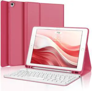 D DINGRICH iPad Case 10.2 inch with Keyboard 2021, Slim Smart Case for iPad Air 3rd Gen/iPad Pro 10.5" - Built-in Pencil Holder - Rechargeable Bluetooth Keyboard - iPad Keyboard Case 9th/8th/7th Gen