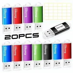 20PCS 16GB USB Photo Storage Flash Drive,Fast Transfer USB Memory Flash Drive, External Memory Thumb Storage for Photo and Video Backup, Compatible with PC/Notebook/Other Devices