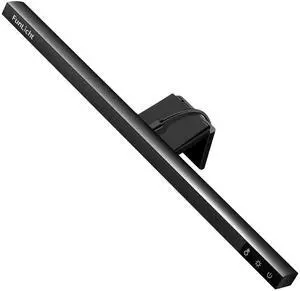 Funlicht Monitor Light Bar, Computer Monitor Lamp for Eye Caring LED Dimmable Screen Light Bar, Touch Control USB Powered Screenbar for Desk/Office/Home/Game, Black