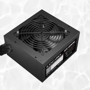 ATX Non Modular 600W Power Supply with Automatic Thermal Control 120mm Fan, Black ICESHARKS.