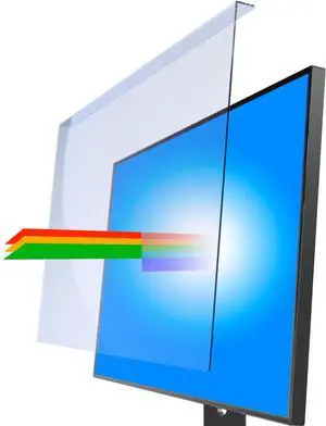 viseNOVA Anti Blue Light Screen Protector for 20, 20.2, 21.5, 21.6, 22 Inches - 16:9 / 16:10 Aspect Ratio Computer Monitor Hanging Type Blue Light Blocking Filter Anti Scratch Eye Protection Shield fo