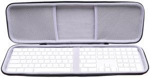 LTGEM Case Compatible with Apple Magic Keyboard with Touch ID Numeric Keypad MQ052LL/A MMMR3LL/A, Mouse and Trackpad(Inside: 16.9"x4.8"x0.6"), Case Only