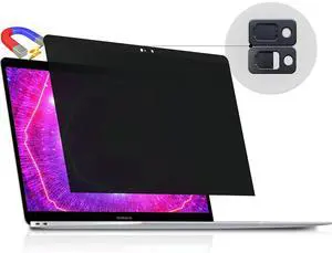 Peslv Magnetic Privacy Screen for MacBook Pro 13 Inch (2012-2015), Removable Anti Blue Light Glare Peep Filter Black out Screen Protector for Mac 13In Laptop Model (A1278, A1425, A1502)