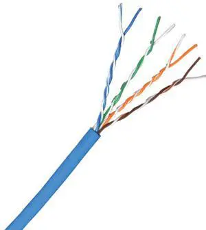 PHAT SATELLITE Bare Solid Copper CAT6 CMR Riser Internet Cable Horizontal 4 Pair UTP Conductors 23AWG Tested Ethernet LAN Network Cable (1000ft, Blue)