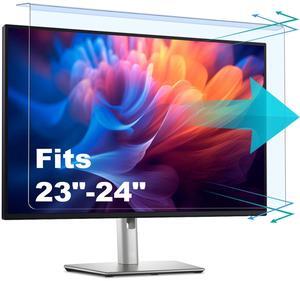 Anti-Blue Light & Anti-Scratch Screen Protector Shield for 23, 23.6, 23.8, 24 Inches Desktop Computer Monitor, Hanging Block Filter Panel for Eye Protection