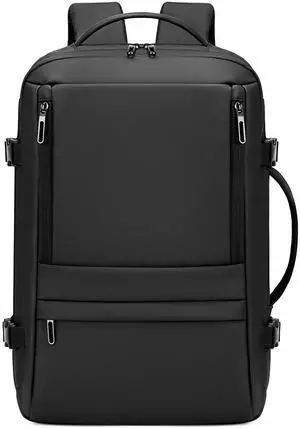 Rcrirth Carry On Travel Backpack for Airplanes | 40L Suitcase Backpack Luggage Business Weekender Bag - Expandable Travel Carry On Flight Approved for Men Women - Black