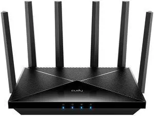 Cudy BE6500 WiFi 7 Router Dual Band Gaming Router, 2.5G WAN Port, 6500Mbps, VPN Client and Server, Cudy APP Control, Broadcom 2 GHz Quad-Core CPU, WR6500H