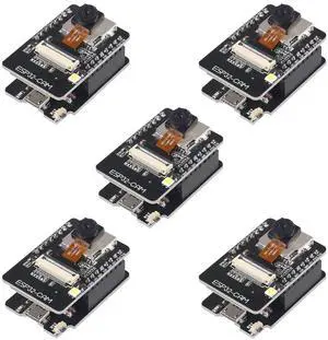 5Pcs ESP32 Cam Micro USB ESP32 Serial to WiFi ESP32 CAM Development Board with OV2640 Module WiFi Bluetooth with TTL Downloader