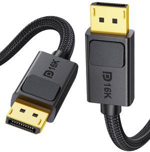 Silkland DisplayPort Cable 2.1 54Gbps, [16K@30Hz, 8K@165Hz, 4K@480Hz 360Hz 240Hz] DP 2.1 Cable 16K, DP54 HDR DSC Display Port Cord Compatible FreeSync G-Sync Gaming Monitor 5090, 7900XTX, 16.5FT