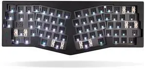 WEIKAV A67 Aluminum Mechanical Keyboard Kit, Alice-Layout VIA-programmable Bluetooth/2.4G/Type-C Custom Hot Swappable Keyboard Kit,Gasket Structure,RGB Backlit Gaming Keyboard for PC/Tablet/PS