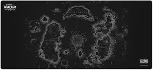 World of Warcraft Azeroth Gaming Mouse Pad, Computer Mouse Mat, Flat Stitched Edge, Non-Slip Rubber Base, Gamers & Office Use, 35 x 16 - Officially Licensed