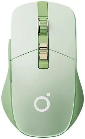 TISHLED Wireless Gaming Mouse Tri-Mode 2.4Ghz/Bluetooth 5.0/Wired USB-C with RGB LED Backlit 5-Level DPI Rechargeable Ergonomic Silent Optical Mice for iMac/MacBook/Computer/Laptop, Matcha Green