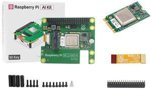 Official RPi AI Kit Comes with Pi M.2 HAT+ with Hailo AI Acceleration Module Compatible with Raspberry Pi 5