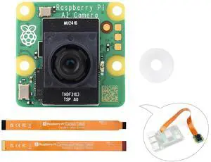 Official RPi AI Camera, 12MP, IMX500 Intelligent Vision Sensor, 78.3° FOV, Based on IMX500 Intelligent Vision Sensor, AI Camera Compatible with Raspberry Pi 5/ 4B/3B+/3B/2B/A+/Zero W/WH/Zero 2W