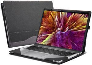 Laptop Case Cover for HP ZBook Firefly 14 G9 14" | ZBook Firefly G10 14" Mobile Workstation Notebook Sleeve Computer Bag Protective PU Leather Shell (Dark Gray)